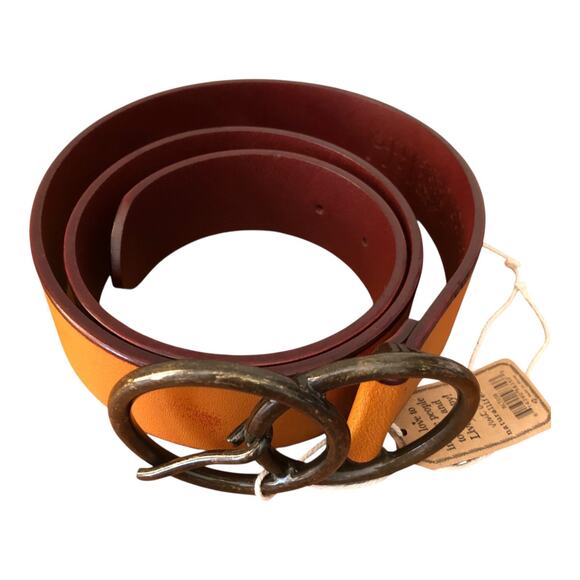 Natural Life Women's Adjustable Vegan Leather Belt With Round Buckle BLT038 NWT - Picture 2 of 9